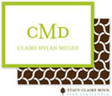 Stacy Claire Boyd Calling Cards - Serpentine - Brown