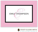 SCB CC 10 - Calling Cards by Stacy Claire Boyd - Simple Frame - Peony