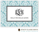 Stacy Claire Boyd Calling Cards - Vintage Damask - Blue