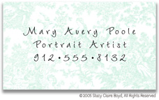 Stacy Claire Boyd Calling Cards - Small Summerland Toile - Blue