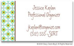 Stacy Claire Boyd Calling Cards - Small Floral Mosaic - Blue