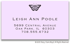 Stacy Claire Boyd Calling Cards - Small Butterfly Inspiration