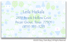 Stacy Claire Boyd Calling Cards - Small Spring Village