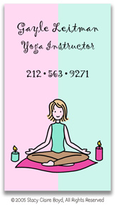 Stacy Claire Boyd Calling Cards - Small Yoga Girl