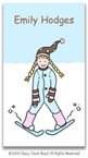 Stacy Claire Boyd Calling Cards - Small Ski Bunny