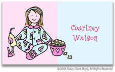 Stacy Claire Boyd Calling Cards - Small PJ Party