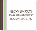 Stacy Claire Boyd Calling Cards - Preppy Stripes - Green