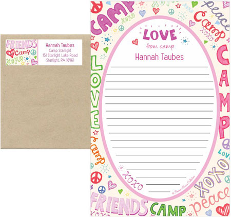 Camp Notepad Sets by Bonnie Marcus (Cream Doodle)