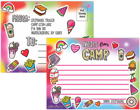 Camp Postcards by Bonnie Marcus (Girls Camp Tie-Dye)