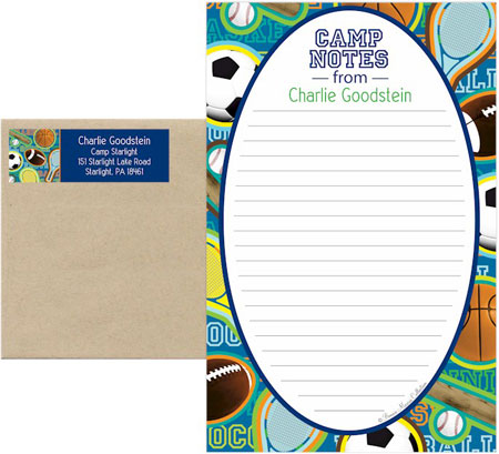 Camp Notepad Sets by Bonnie Marcus (Sports)