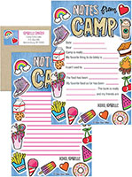 Camp Notepad Sets by Bonnie Marcus (Girls Camp Denim)