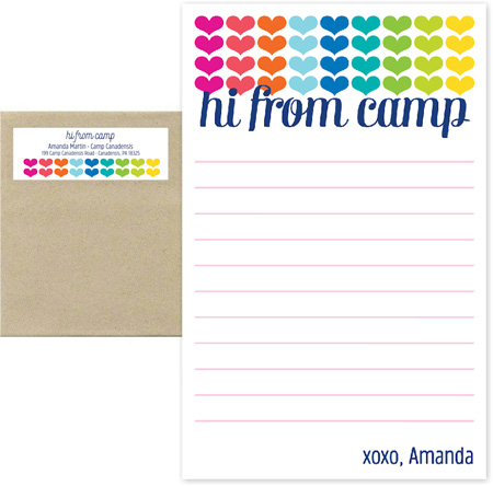 Camp Notepad & Label Sets by Evy Jacob (Hearts Camp)