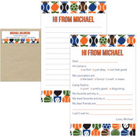 Camp Notepad & Label Sets by Evy Jacob (Sports Balls)
