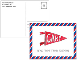 Camp Postcards by Kelly Hughes Designs (Camp Pennant)