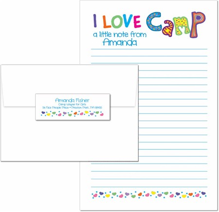 Camp Notepad & Label Sets by Kamp Kids (I Love Camp)