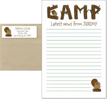 Camp Notepad & Label Sets by Kamp Kids (Camp Log Letters)