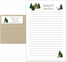 Camp Notepad & Label Sets by Kamp Kids (Cabin and Trees)