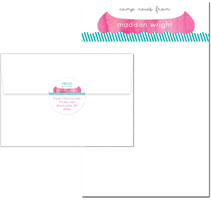 Camp Notepad & Label Sets by Piper Fish Designs (Camp Canoe Pink)