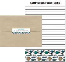 Camp Notepad & Label Sets by Piper Fish Designs (Camp Fishing)