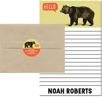 Camp Notepad & Label Sets by Piper Fish Designs (Friendly Bear)