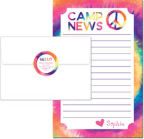 Camp Notepad & Label Sets by Piper Fish Designs (Tie Dye)