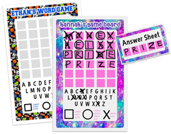 Create-Your-Own Laminated Word Game Board by Namedrops