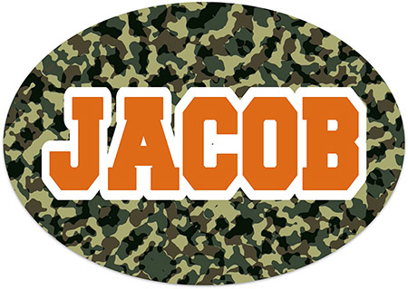 Namedrops - Oval Cling It (Camo) Namedrops - Oval Cling It (Camo)