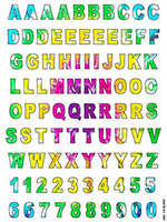 Alphabet Cling It Sheets by Namedrops (Burst)