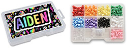 Personalized Bead Boxes by Namedrops - I Heart Camp