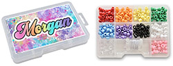 Personalized Bead Boxes by Namedrops - Rainbow Cloud