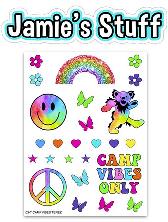 Cling It Sheets by Namedrops - Camp Vibes