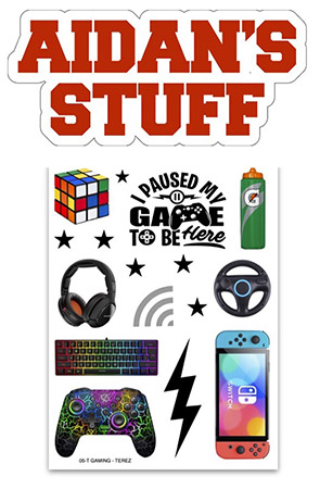 Cling It Sheets by Namedrops - Gaming