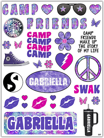 Cling It Reusable Stickers - Stardust by Namedrops