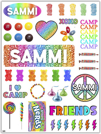 Cling It Reusable Stickers - Sweets by Namedrops