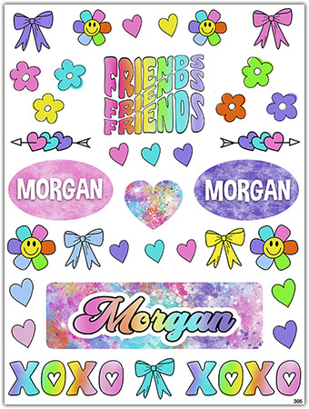 Cling It Reusable Stickers - Friends by Namedrops