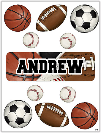 Cling It Reusable Stickers - Square Sport by Namedrops