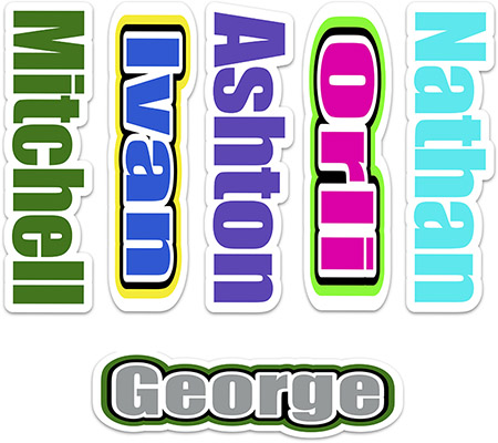 Cling It Reusable Stickers - Bold Word Design by Namedrops