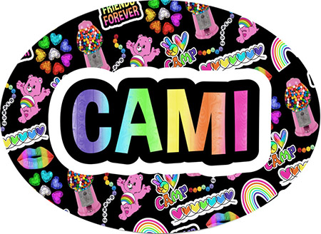 Cling It Reusable Stickers - Camp Friends Forever Design by Namedrops