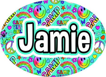 Cling It Reusable Stickers - Camp Vibes Design by Namedrops