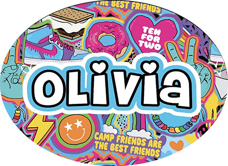 Cling It Reusable Stickers - Glow Gal Design by Namedrops