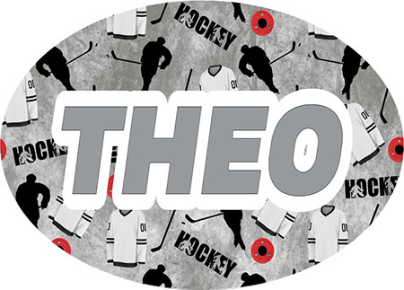 Cling It Reusable Stickers - Hockey Multisport Design by Namedrops