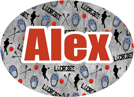 Cling It Reusable Stickers - Lacrosse Multisport Design by Namedrops