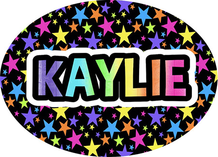 Cling It Reusable Stickers - Neon Stars Design by Namedrops