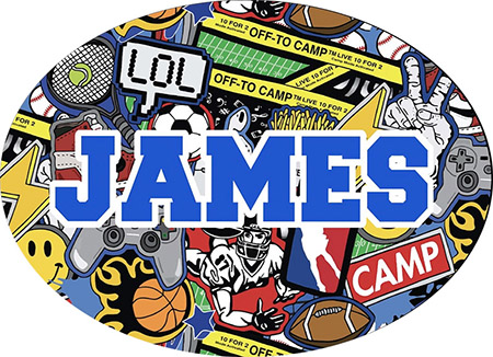 Cling It Reusable Stickers - Off To Camp Design by Namedrops