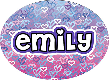 Cling It Reusable Stickers - Ombre Hearts Design by Namedrops