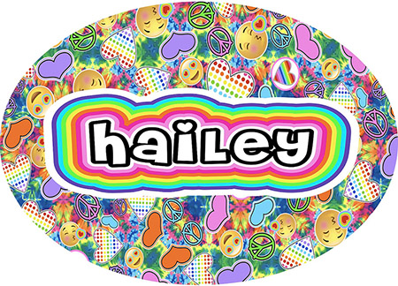 Cling It Reusable Stickers - Peace Love Happiness Tie Dye Design by Namedrops