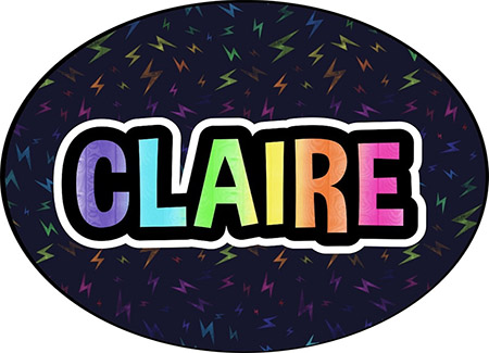 Cling It Reusable Stickers - Rainbow Bolts Design by Namedrops