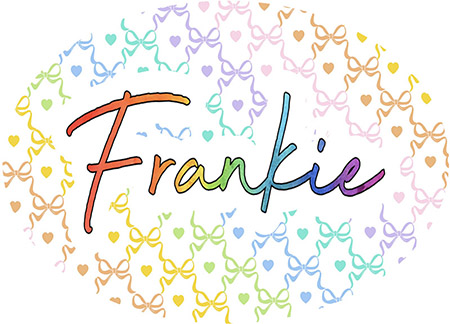 Cling It Reusable Stickers - Rainbow Bow Design by Namedrops