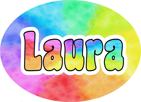 Cling It Reusable Stickers - Rainbow Watercolor Design by Namedrops