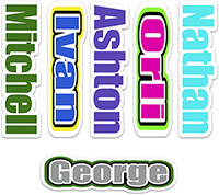 Cling It Reusable Stickers - Bold Word Design by Namedrops